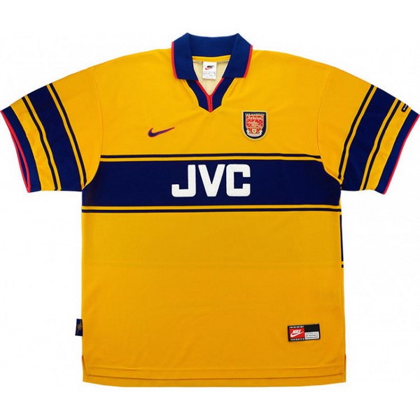 Tailandia Camiseta Arsenal 2ª Retro 1997 1999 Amarillo
